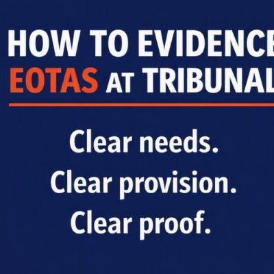 Evidencing EOTAS in a Working Document